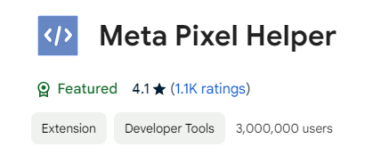 Meta Pixel Helper